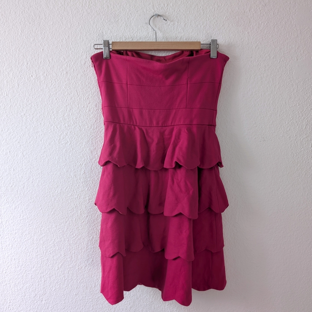 Cynthia Steffe Scalloped Tiered Dress - Picture 7 of 9